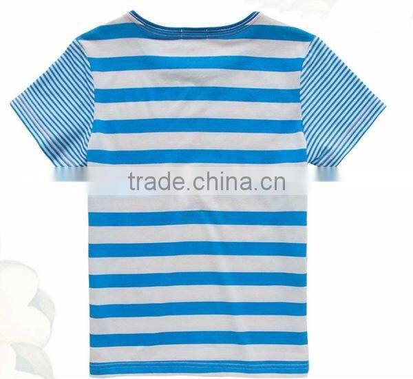 wholesale oem fashion design stripe boys t-shirt