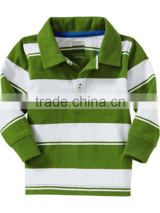 Blank white long sleeve polo shirt for Boys