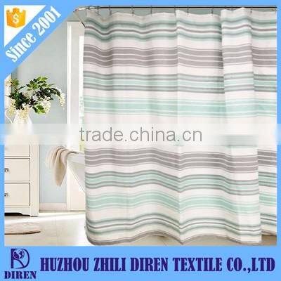 2017 High Quality fashionable PVEA Stripe Shower Curtain