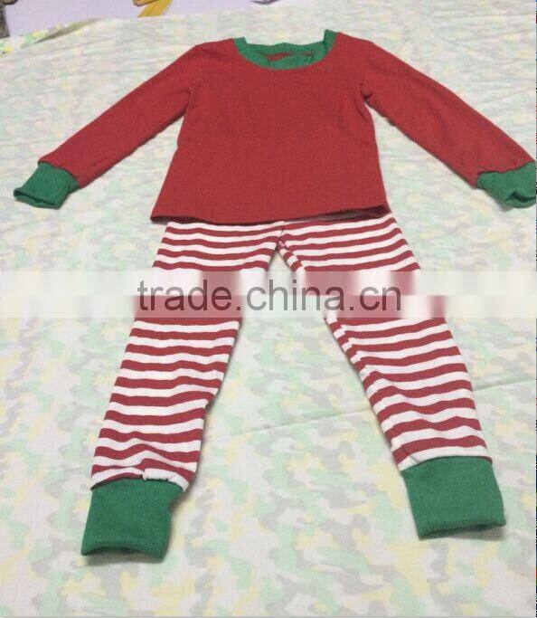 Wholesale christmas pajamas clothing children cotton outfit baby clothes christmas pajamas clothes