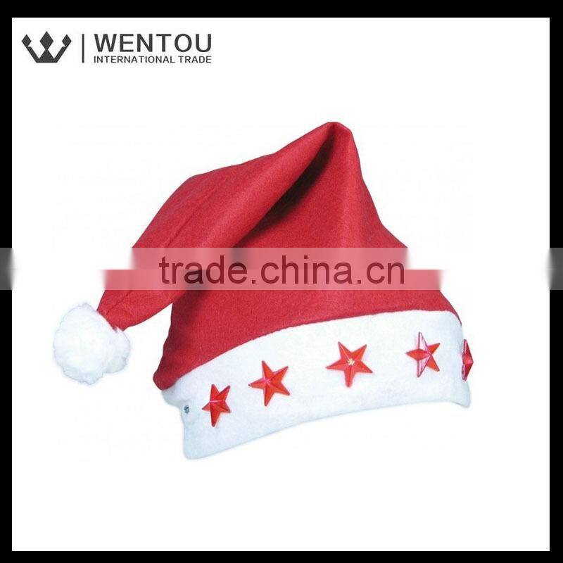 New Arrival Christmas Blinking Santa Hats With Light