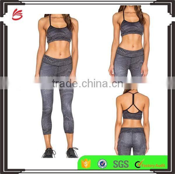 OEM service wholesale yoga jumpsuit activewear hot yoga pants/bra