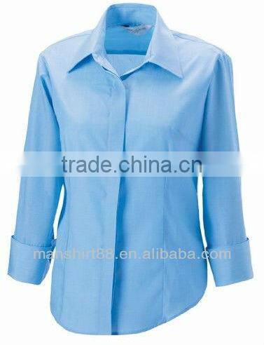 custom Tencel softextile woman Work Shirt Blouse