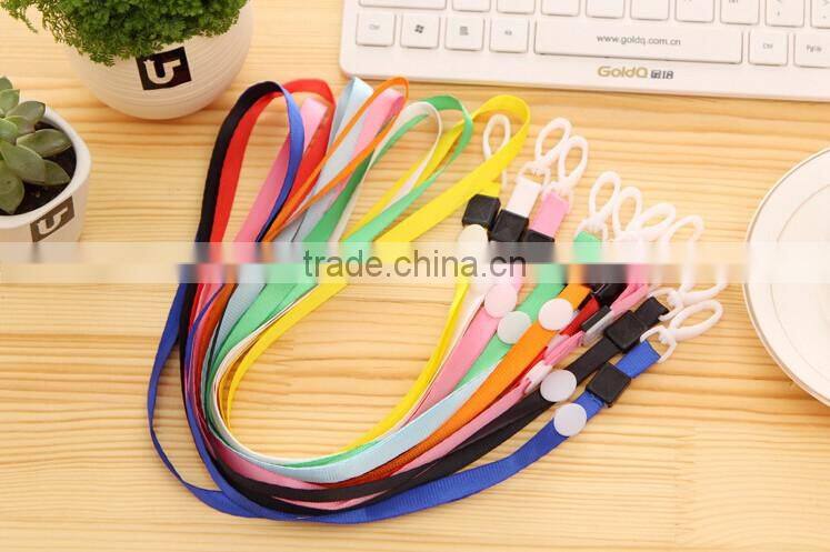 1cm plastic hook Ribbon badge lanyard lanyard gold ribbon work documents card sets with rope chest card rope