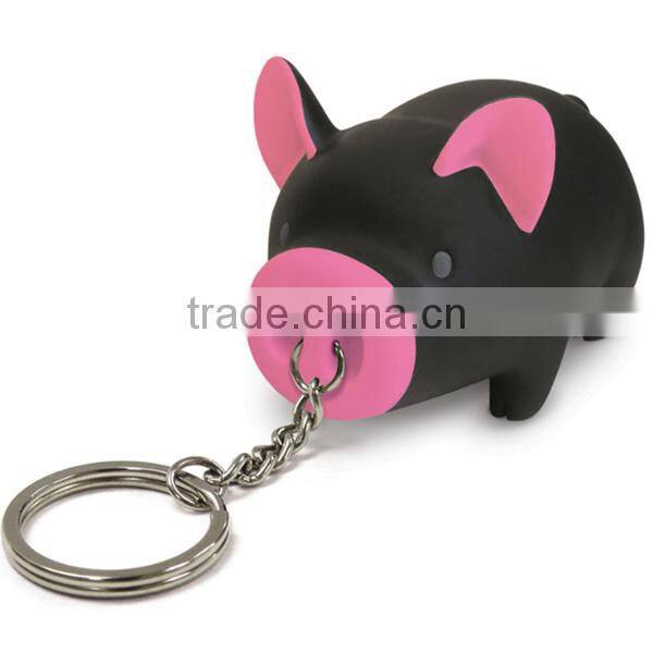 cheap advertising pigg shaped keychain