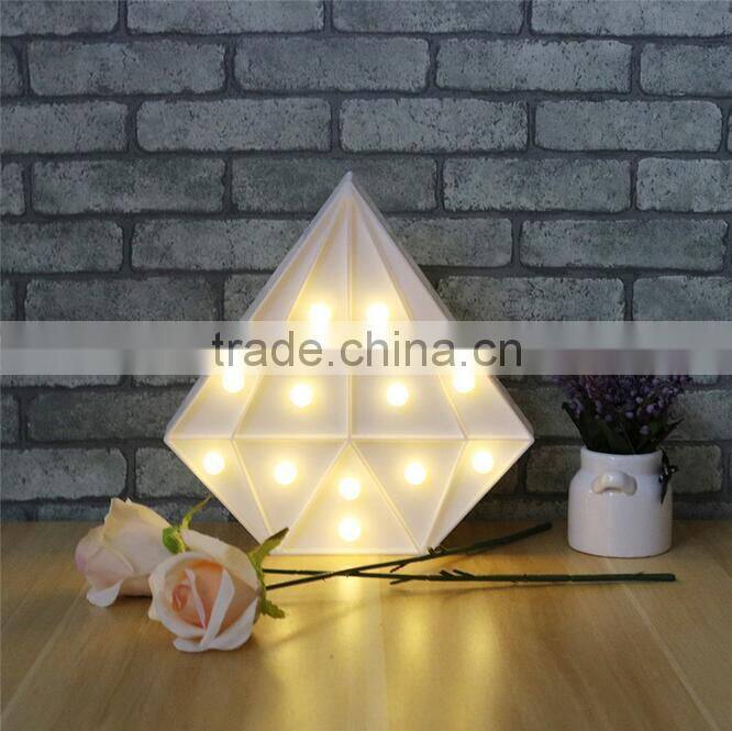 Four colors lovely sparkling diamond led decorative lamp creative festival modeling night light