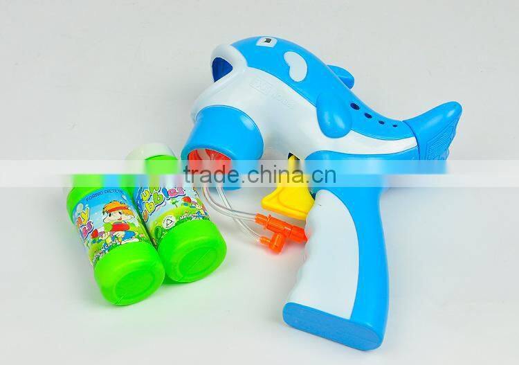 2 Bottles Dolphin Toy Manual Bubble Gun Toy