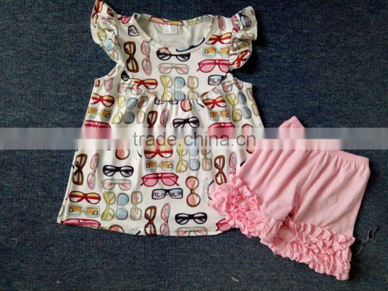 Wholesale Christmas Baby Remake Clothes Toddlers Girls Fall Boutique Children's Gift Style Outfits Ruffle Pants Clothing Set