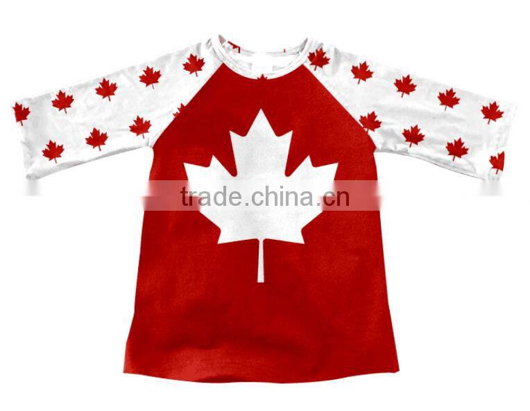 2017wholesale Fashion clothing cute Printing Girls boys turkey tops