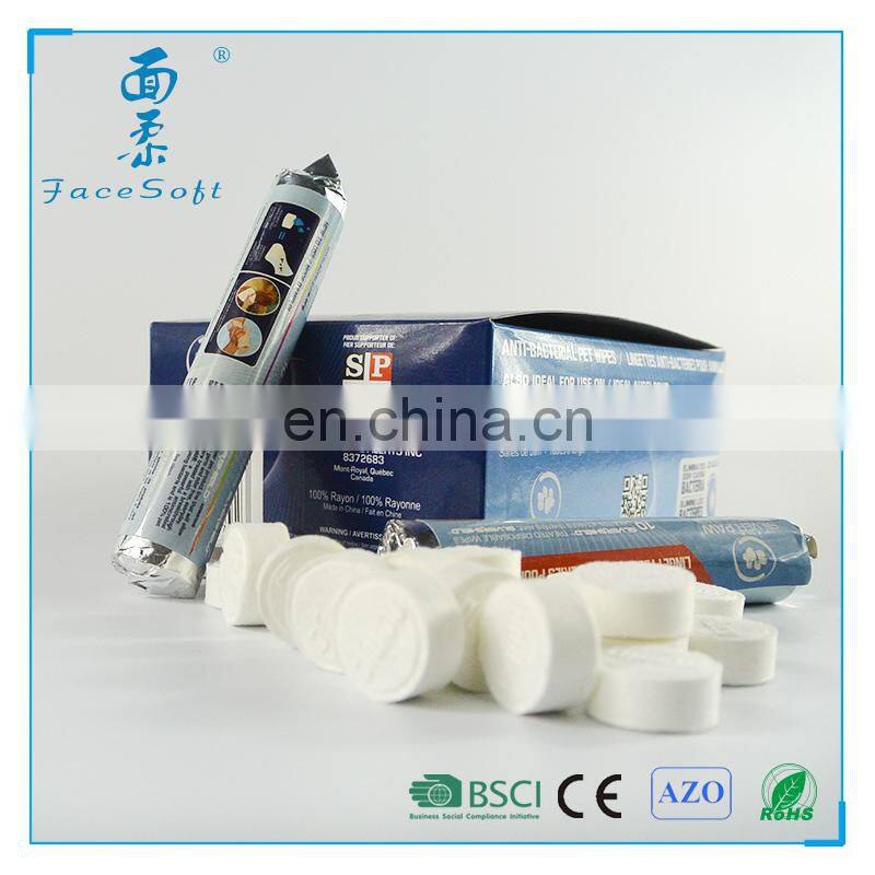 100% viscose rayon hot selling pill compressed magic mini towel