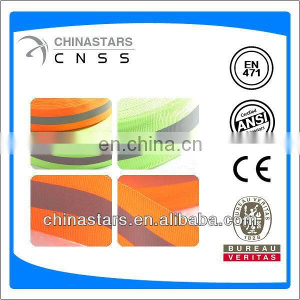 polyester reflective webbing tape for sportwear