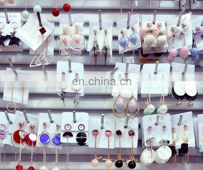 Contracted Han Guoer nail female long tassel earrings hand geometry eardrop asymmetric earrings wholesale pearl earrings