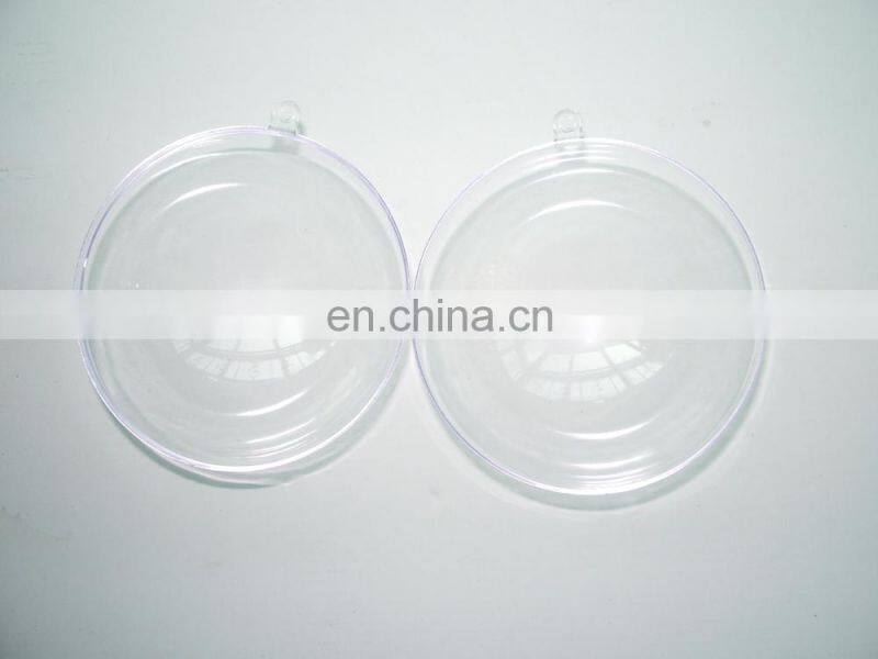 open plastic clear chtistmas balls dia.6cm,8cm and 10cm