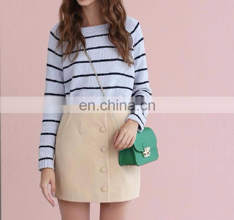 Ladies Classic Stripe winter blouse sweater