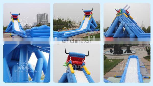new product inflatable jungle water slide pool for kids and adults