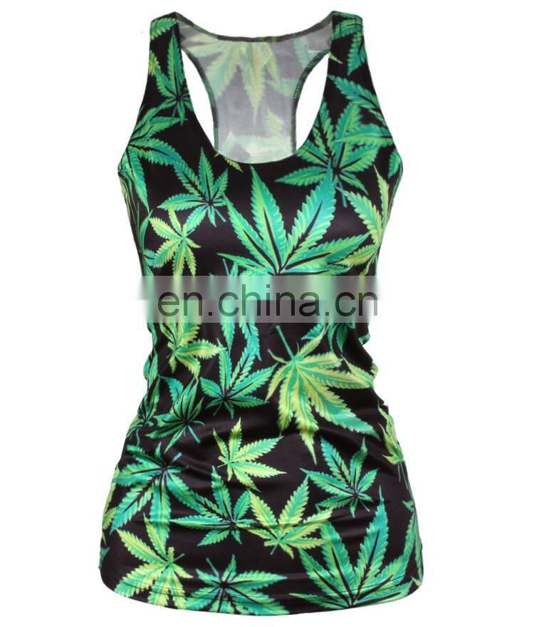 Summer hot sale Workout 3D printing Women Tank Tops