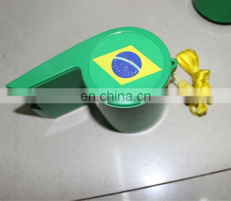 plastic cheering lanyards with whistle