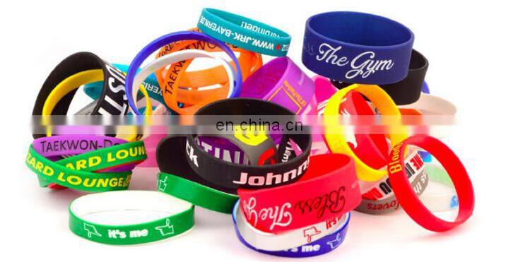 Hot sale promotional gift silicone bracelet, No minimum order custom silicone bracelet at best price