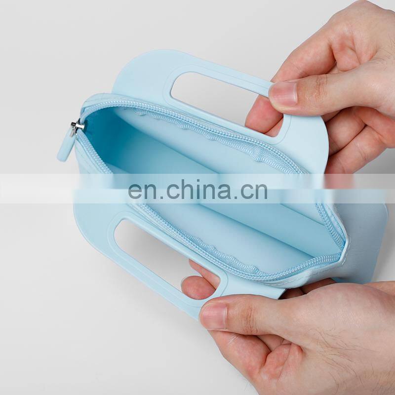 OEM Women Clutch Party Purse Handbags Wholesale Waterproof Silicone Rubber Zipper Wallet