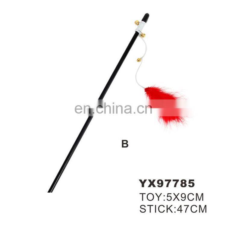 Promotional funny cat toys pet accessory Cat teaser feather playing