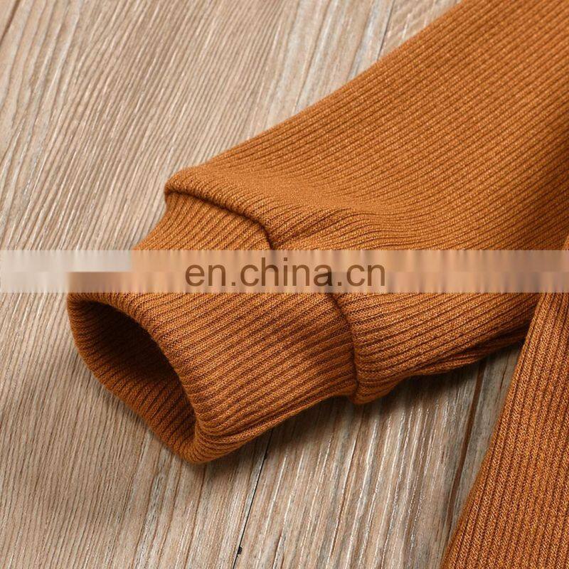 Toddler Baby Overalls Rompers Spring Summer Round Collar Jumpsuit Boy Girl Solid Color Bodysuit for 0-18M