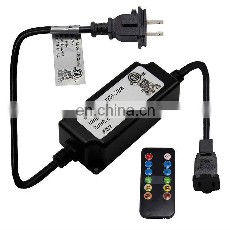 BRIMAX 240 Watts Outdoor Lights Wireless Remote Control Switch 80Ft Distance Plug in string light dimmer