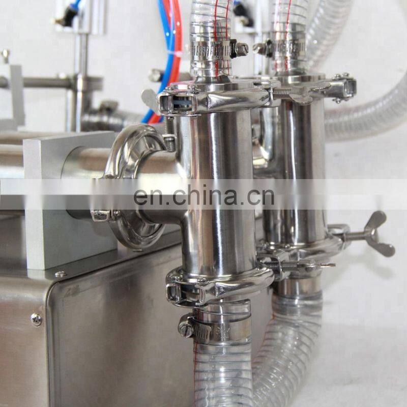 JOYGOAL hot sale high quality manual piston liquid filling machine with two filling heads