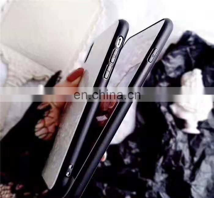 Hot selling Pink TPU case cover tpu ultra thin and temper glass mobile phone case cover for iphone 6 7 8 plus x xs max