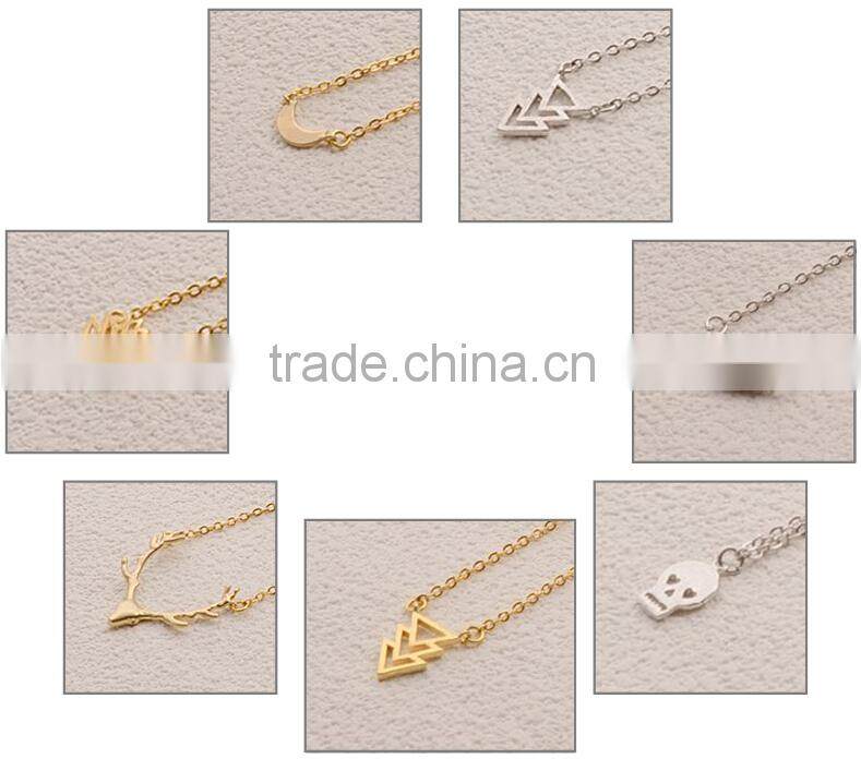 Men fashion design fashion simple gold long chain necklaces 2016