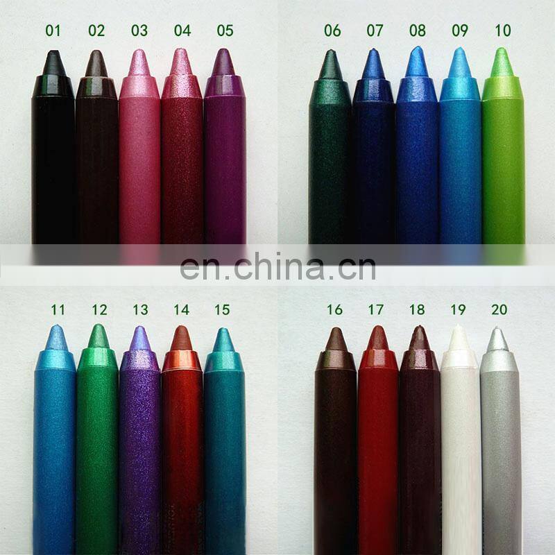 Color Pigment Multi-functional Waterproof Makeup Eyeliner Pencils Natural Long Lasting Gel Eye Liner Pen