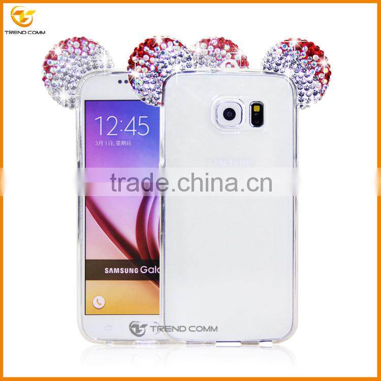 3D diamond glitter bling bling cover case for Samsung galaxy s6 edge plus