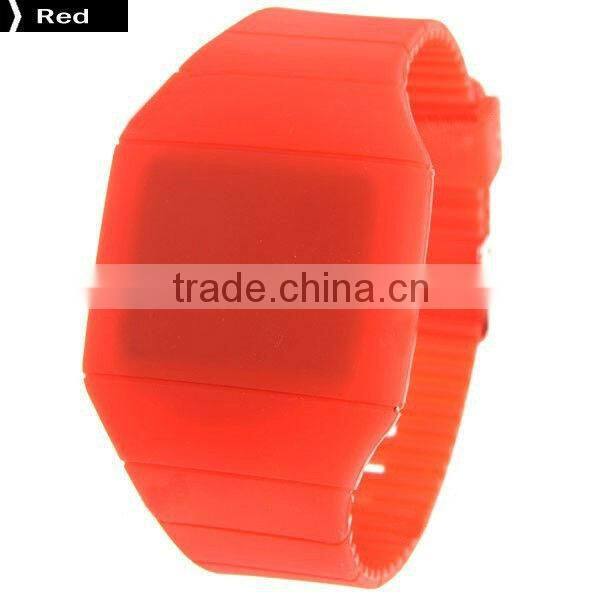 silicone slap watch cool watch fashion touch led watch