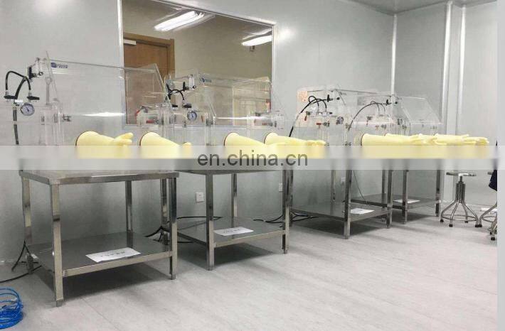 Laboratory Benchtop Transparent PMMA Acrylic & Plexiglass Vacuum Glove Box Isolator