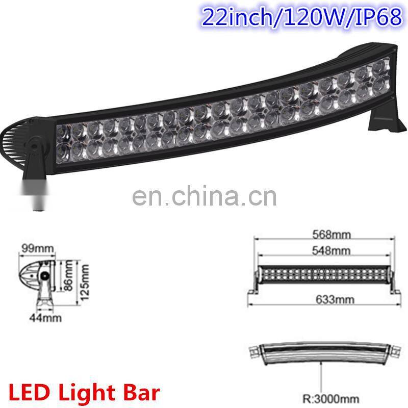 LED light bar curved LED12 combo beam Double row for auto Automotive CRE E LANTSUN