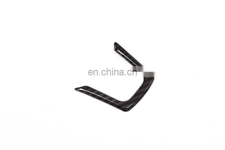 Carbon Fiber Style Interior Steering Wheel Cover Trim For Jaguar XE/XF/F-Pace 2015 2016 2017 Car Accessories