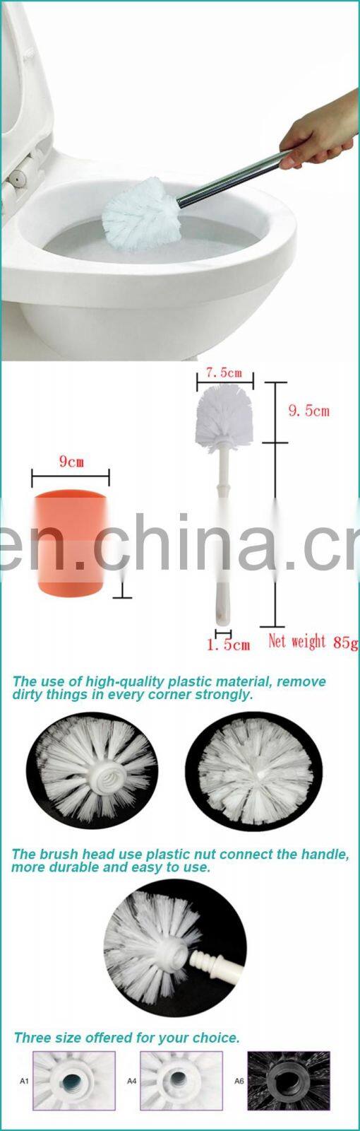 Factory Direct Discount Bathroom Stainless Steel Black Toilet Brush With Cheap Toilet Bursh Brush Head At Wholesale Price