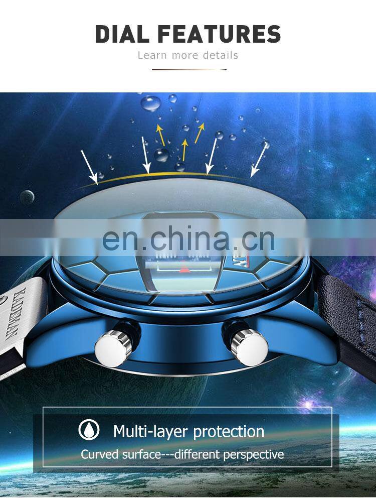 Kademan 9099 New Dual Display Wristwatch Waterproof Time Chrono Functional Watches Men Classic