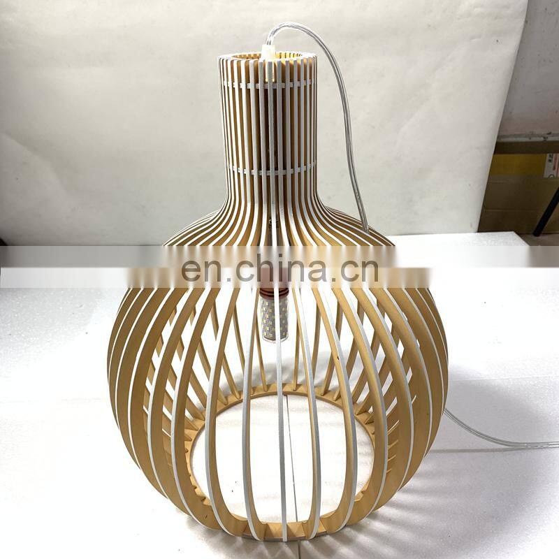 Top quality birdcage natural basswood handmade bamboo rattan chandeliers for living room restaurant pendant light