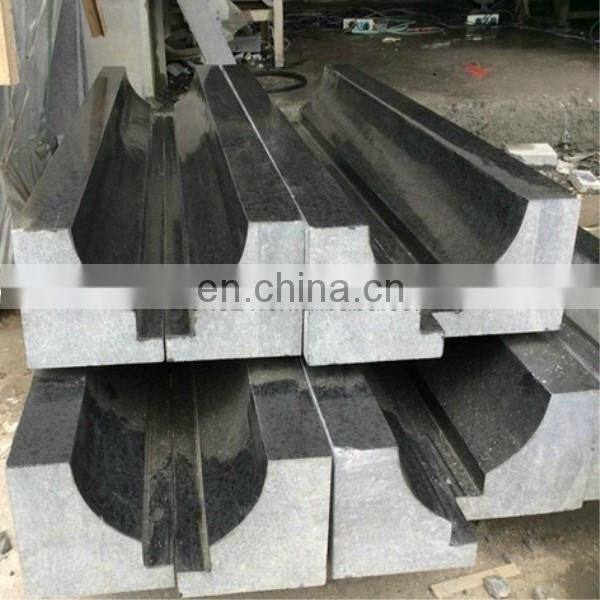 Grey granite stone window frames