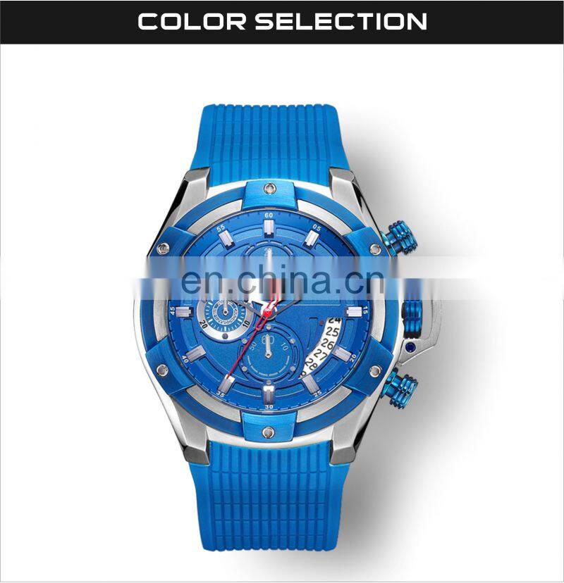 2019 DK&YT Brand Stainless Steel Back Wrist Watch Quartz Sport Silicon Man Watch