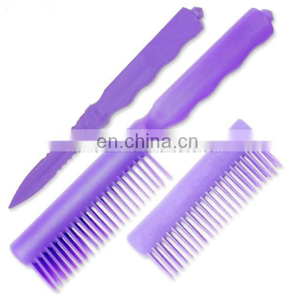 9 Inch plastic handle knife with plastic fixed blade knife for gift