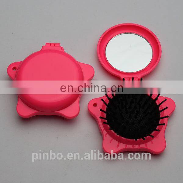 Custom Hair Brush Pop Star Shaped Mirror