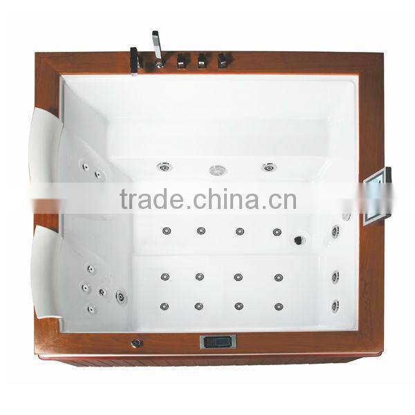 Luxury Square Whirlpool massage bathtub with bubble jets