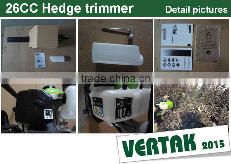 510mm 26cc gasoline engine hedge trimmer