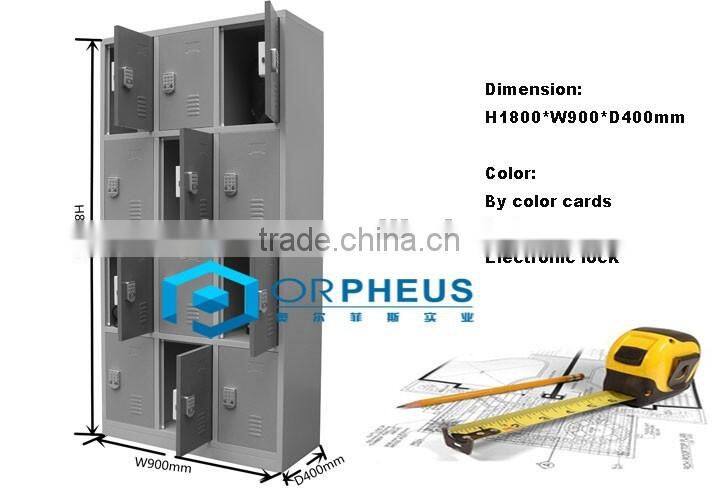 Mixture Colour Steel Locker Train Station Intelligent Parcel Dilivery Locker Public Storage Locker For Fitness Center