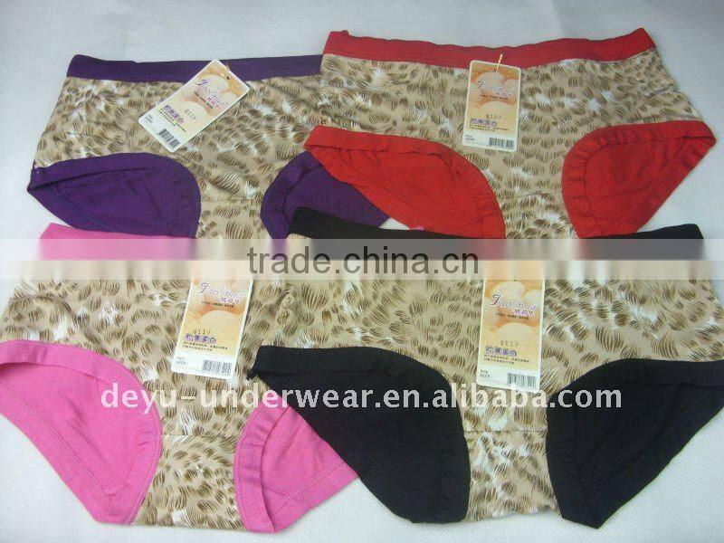 0.71USD Modal Colorful Fashional Tiger Print Ladies Panties(jlhnk038)