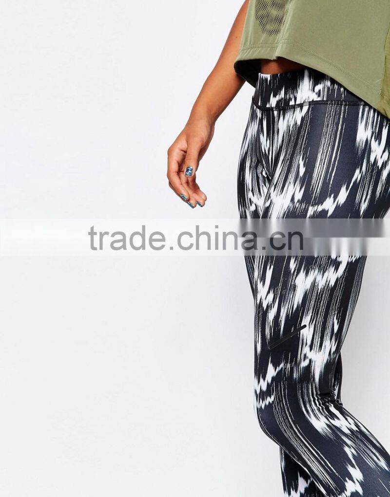women Low-rise waistband skinny sexy fashion Leggings In Geo Print pants