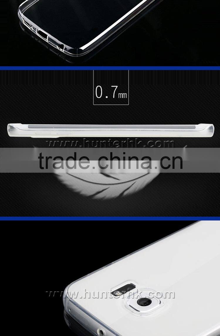 0.7mm Thin Full Clear TPU Gel Case For Samsung S6