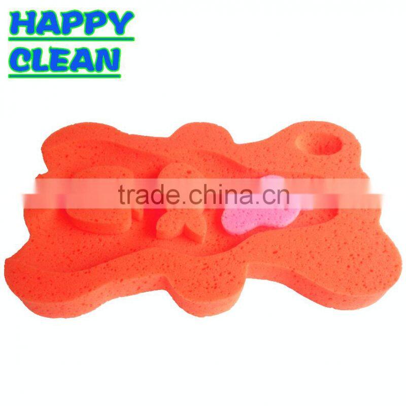 Eco-Friendly Bear Shaped Funny Baby Bath Mat / Baby Bath Sponge Mat