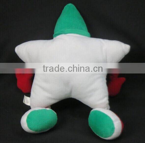 star christmas pillow/5 star pillows/stuffed with PP cotton pillow